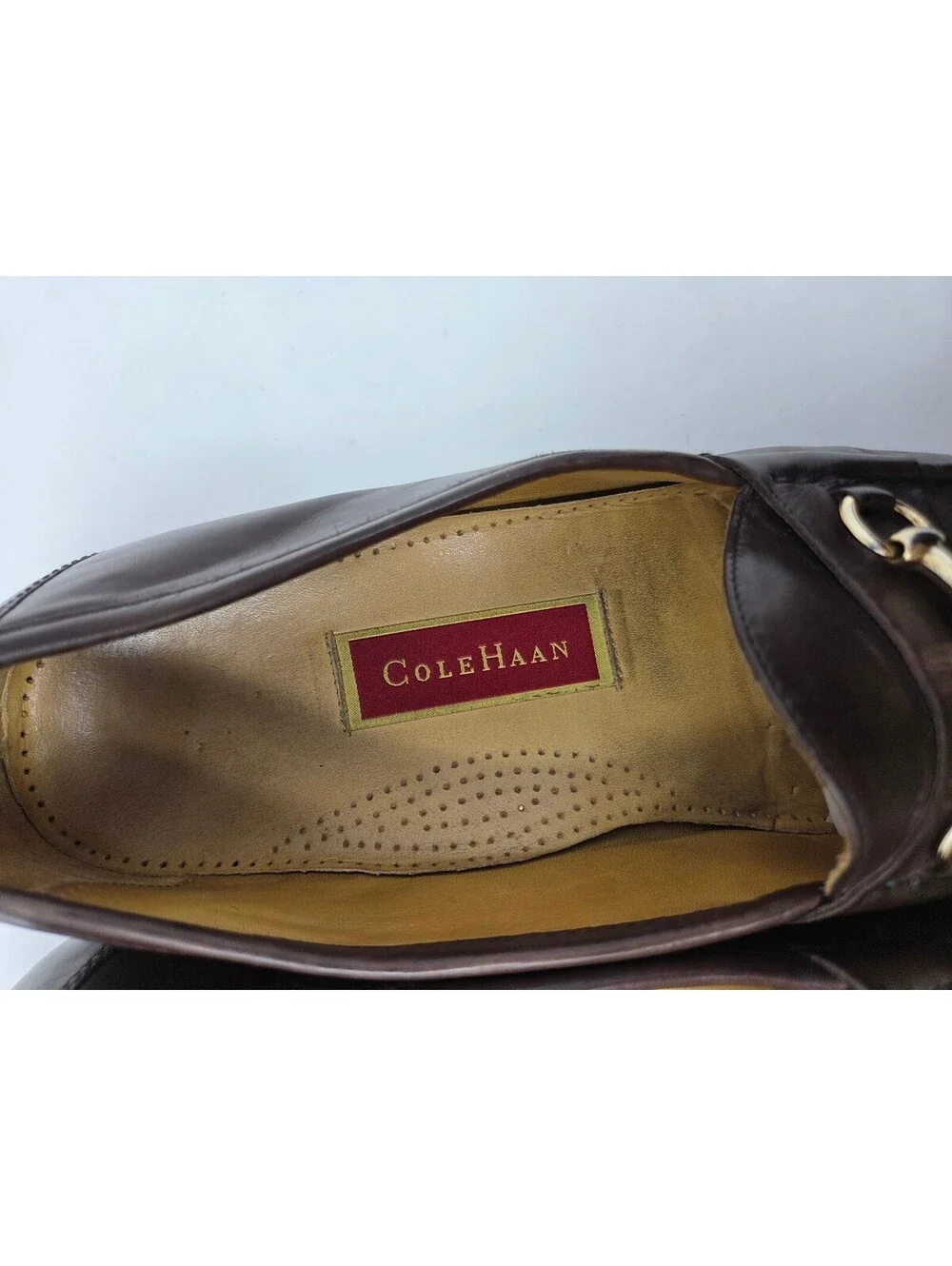 Cole Haan Mens Brown Leather Horsebit Loafers Size 9.5 M